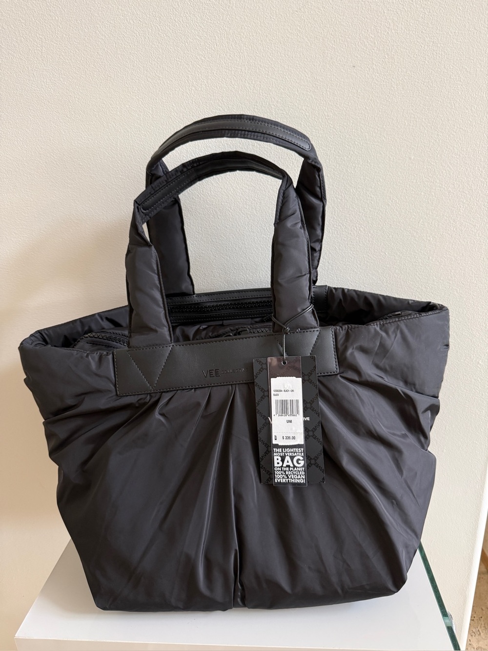 NWT VEE COLLECTIVE Medium Caba Tote Handbag Bag, Black